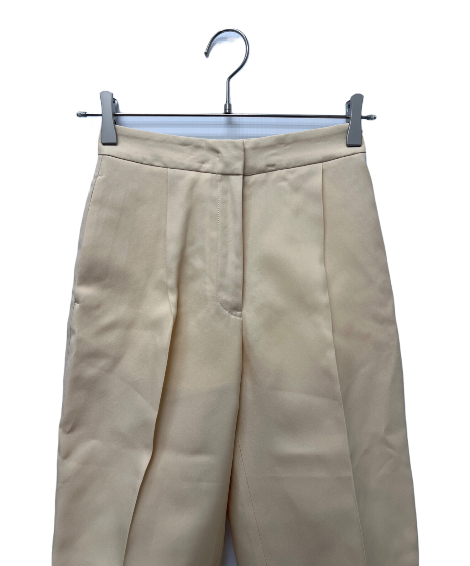 中古・古着通販】JIL SANDER (ジルサンダー) タックパンツ ベージュ