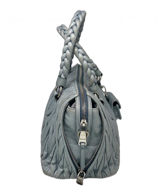 中古・古着通販】MIU MIU (ミュウミュウ) ハンドバッグ スカイブルー