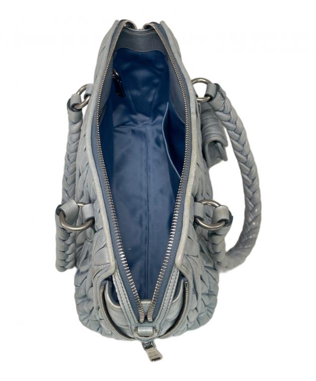 中古・古着通販】MIU MIU (ミュウミュウ) ハンドバッグ スカイブルー