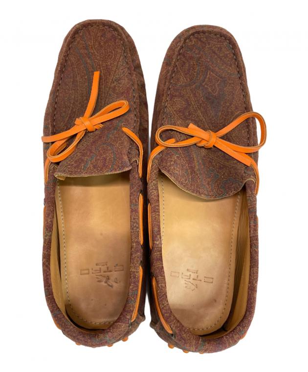 中古・古着通販】ETRO (エトロ) ドライビングシューズ ブラウン サイズ