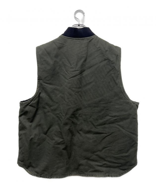 Carhartt オリーブグリーン ベスト L 中古・古着通販】CarHartt (カーハート) 中綿ベスト オリーブ×ブラック