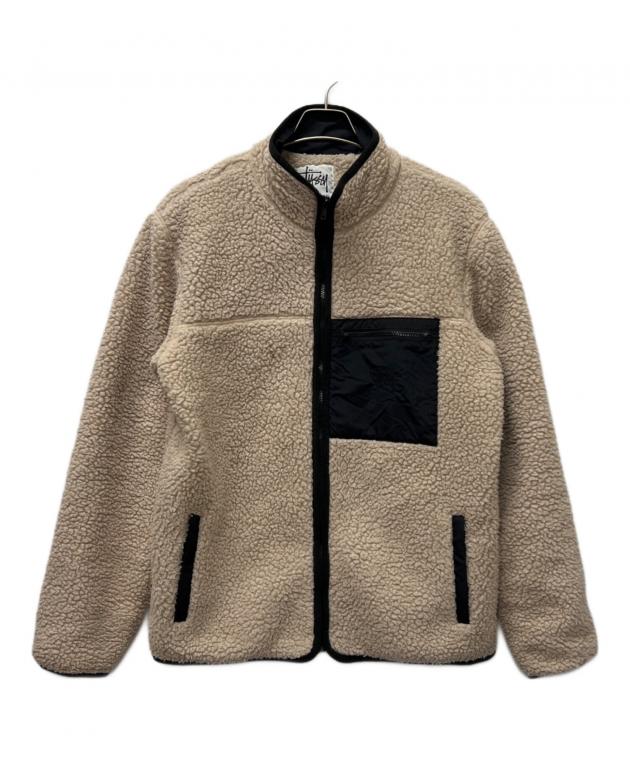 中古・古着通販】stussy (ステューシー) ボアジャケット ベージュ