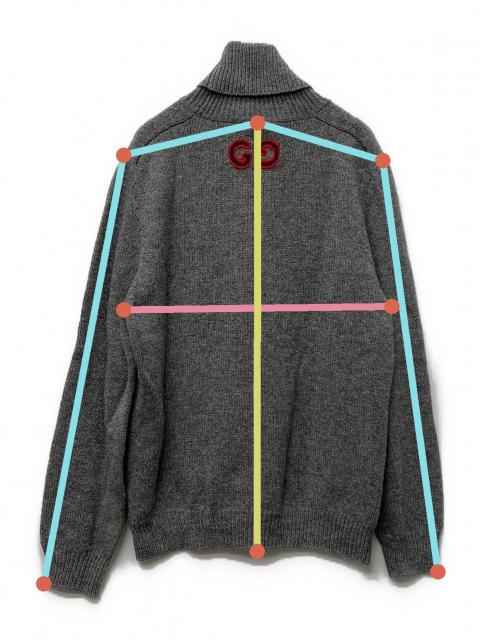 中古・古着通販】GUCCI (グッチ) タートルネックニット グレー サイズ