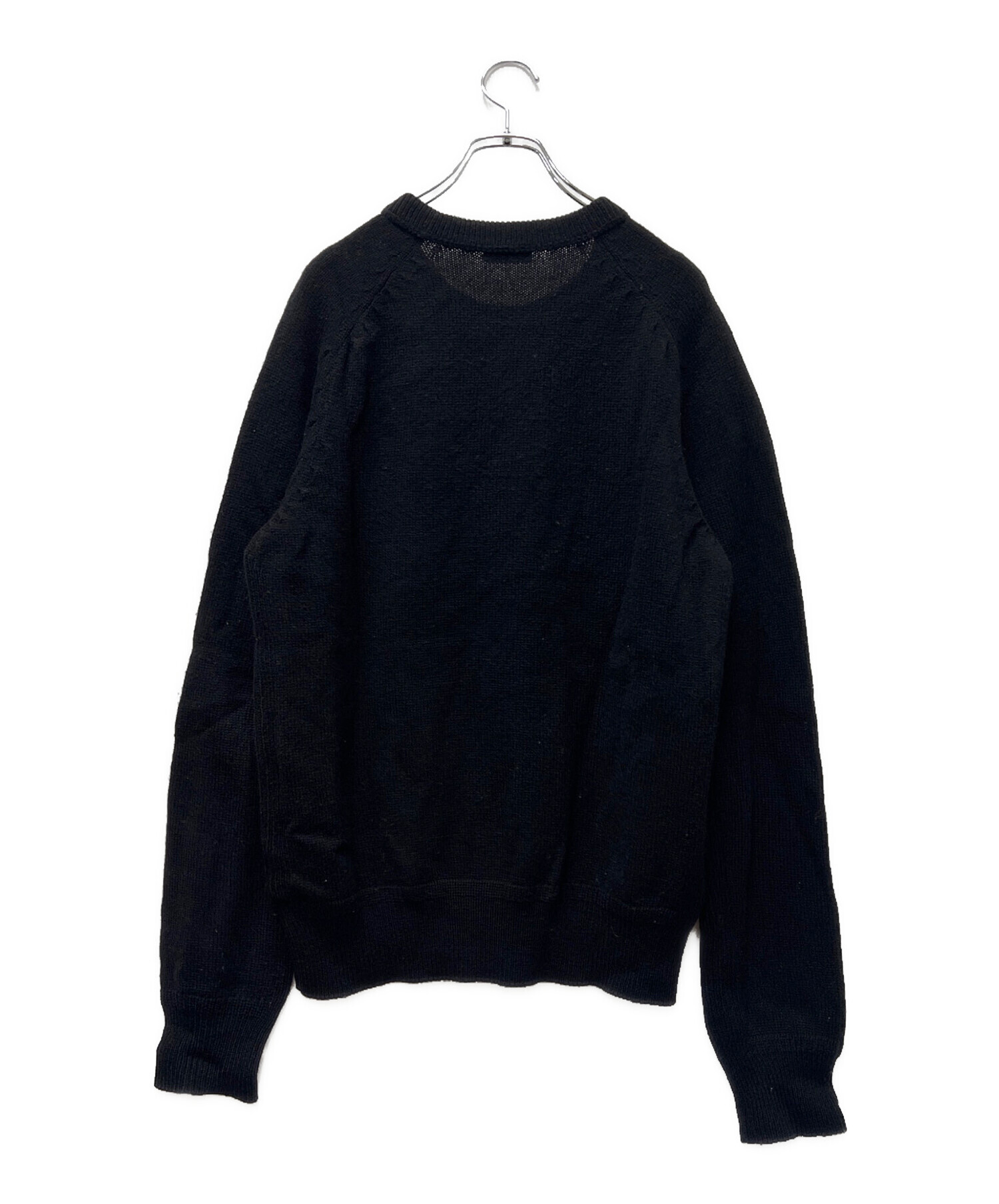 中古・古着通販】Dior (ディオール) PETER DOIG 刺繍ニット ブラック