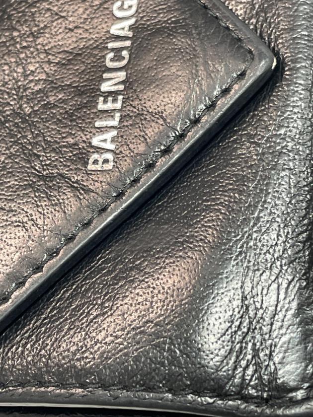 中古・古着通販】BALENCIAGA (バレンシアガ) 3つ折り財布 ブラック