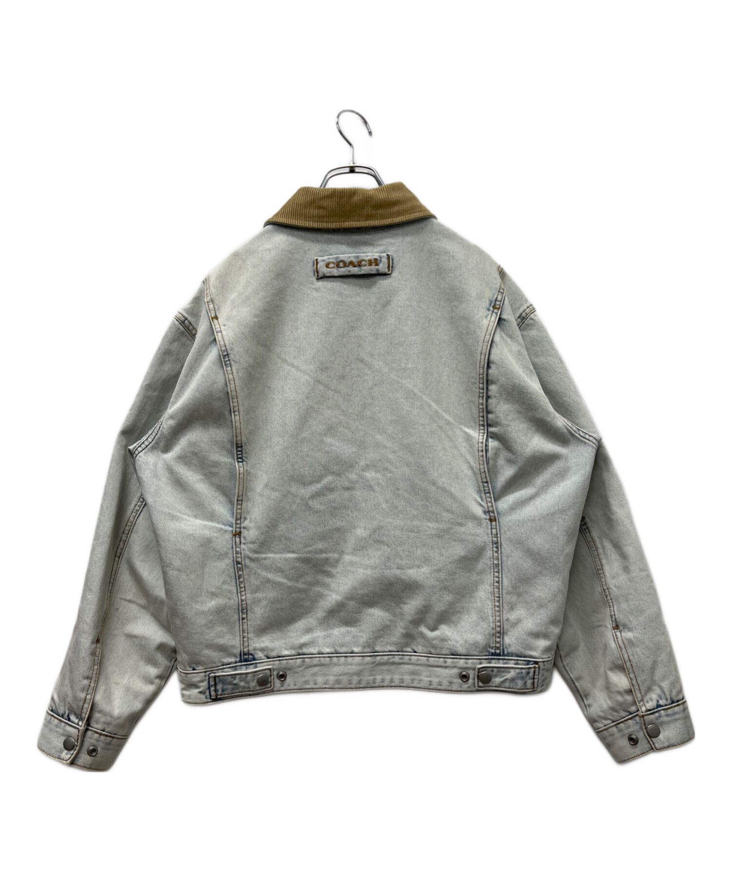 COACH ライトブルー デニムジャケット 中古・古着通販】COACH (コーチ) デニムジャケット ブルー サイズ:S
