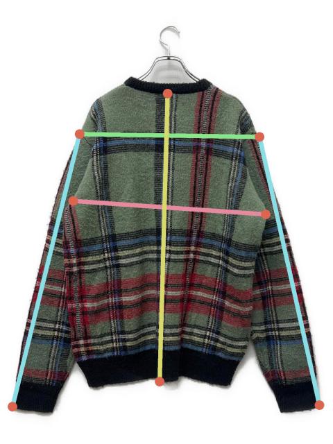 中古・古着通販】stussy (ステューシー) モヘア混チェックニット