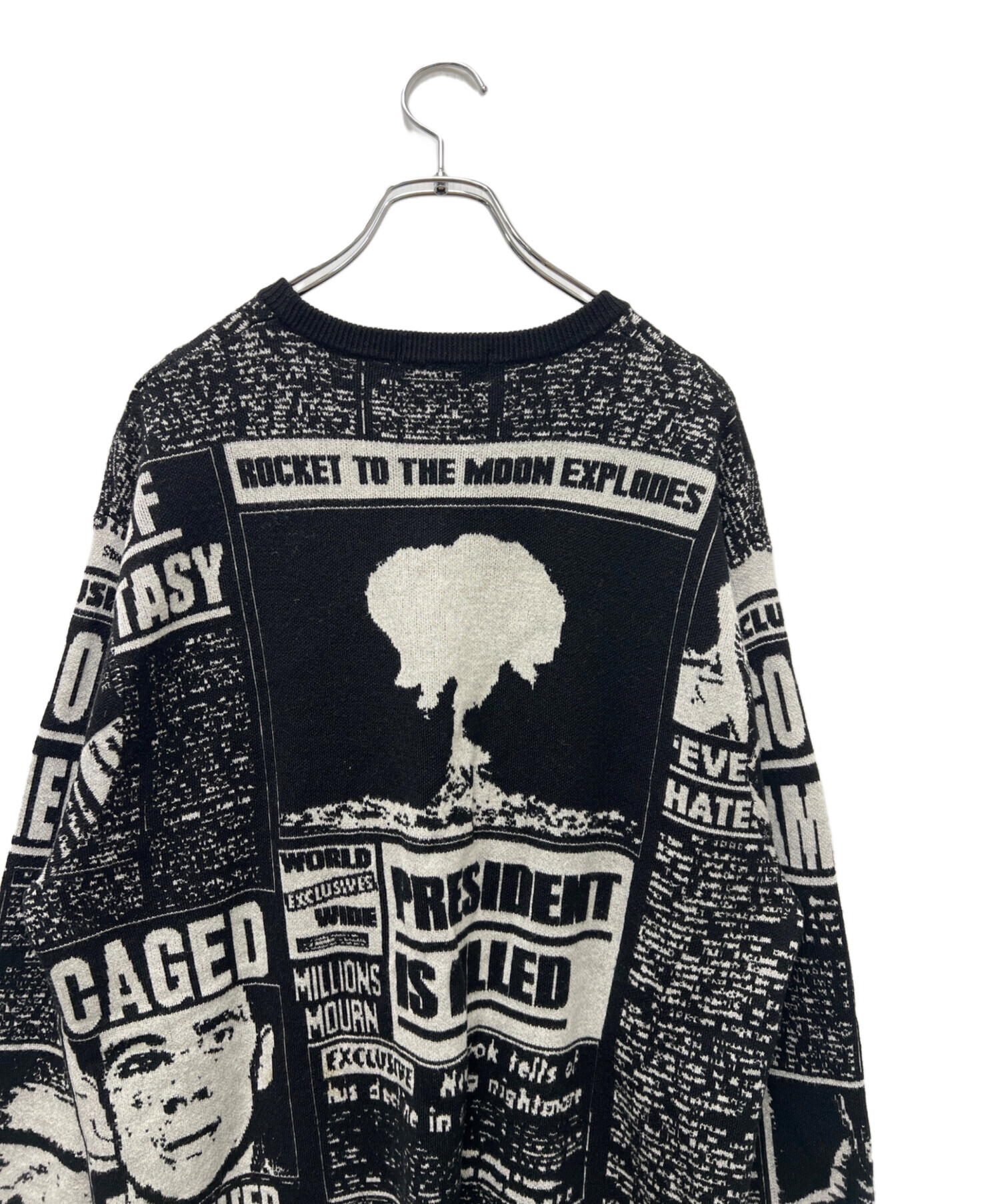 中古・古着通販】SUPREME (シュプリーム) Newspaper print sweater