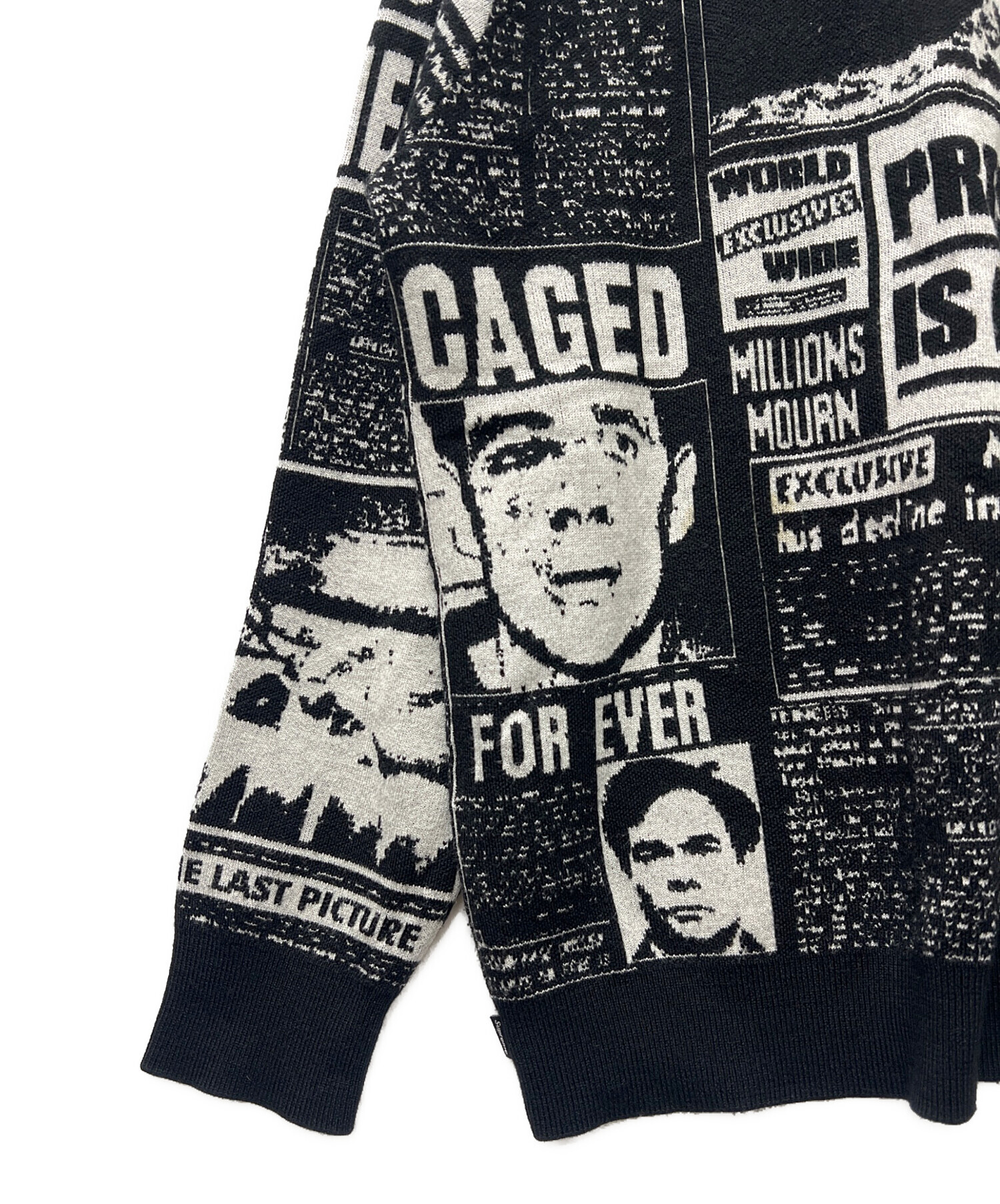 中古・古着通販】SUPREME (シュプリーム) Newspaper print sweater
