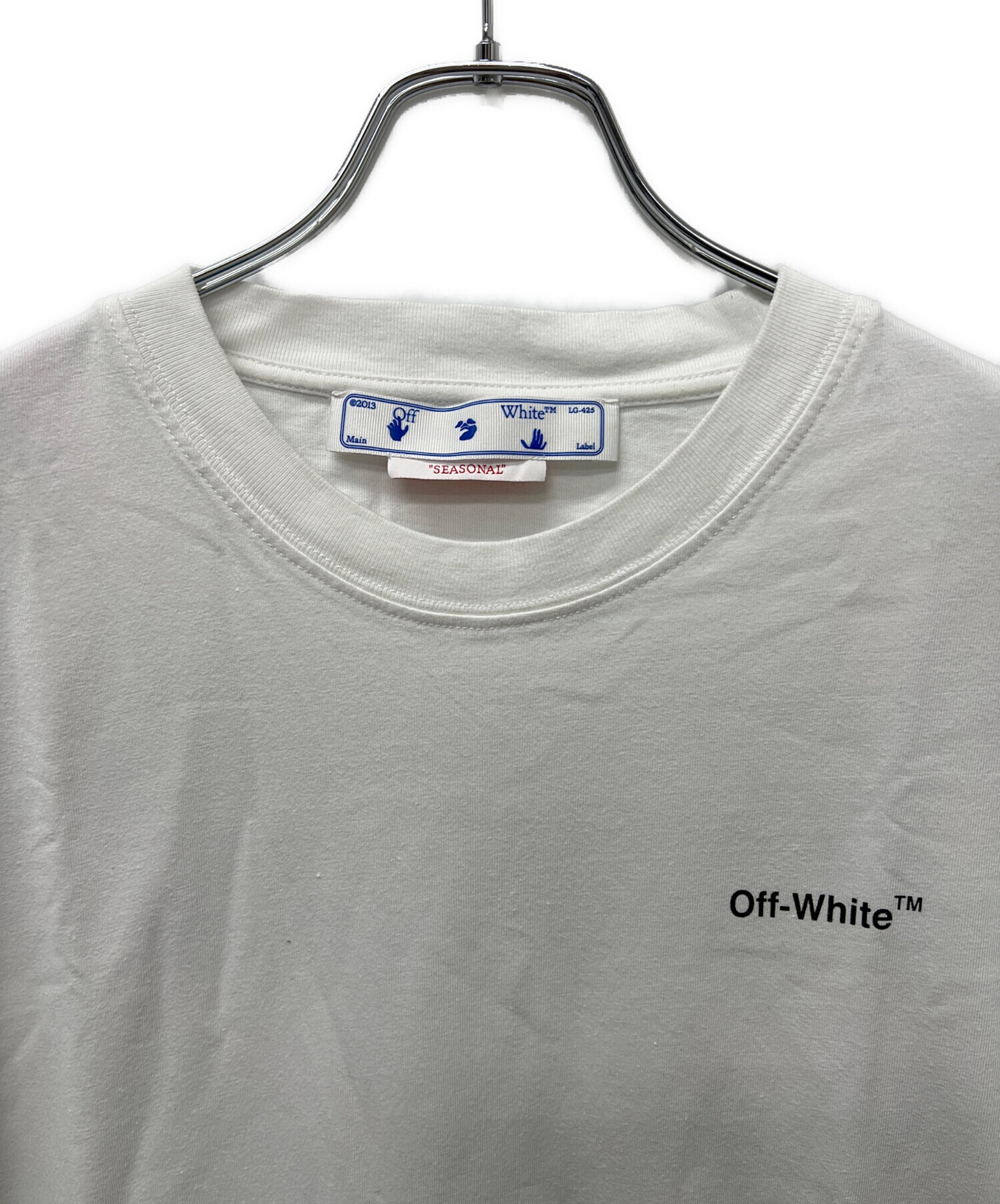 中古・古着通販】OFFWHITE (オフホワイト) Tシャツ ホワイト サイズ:M