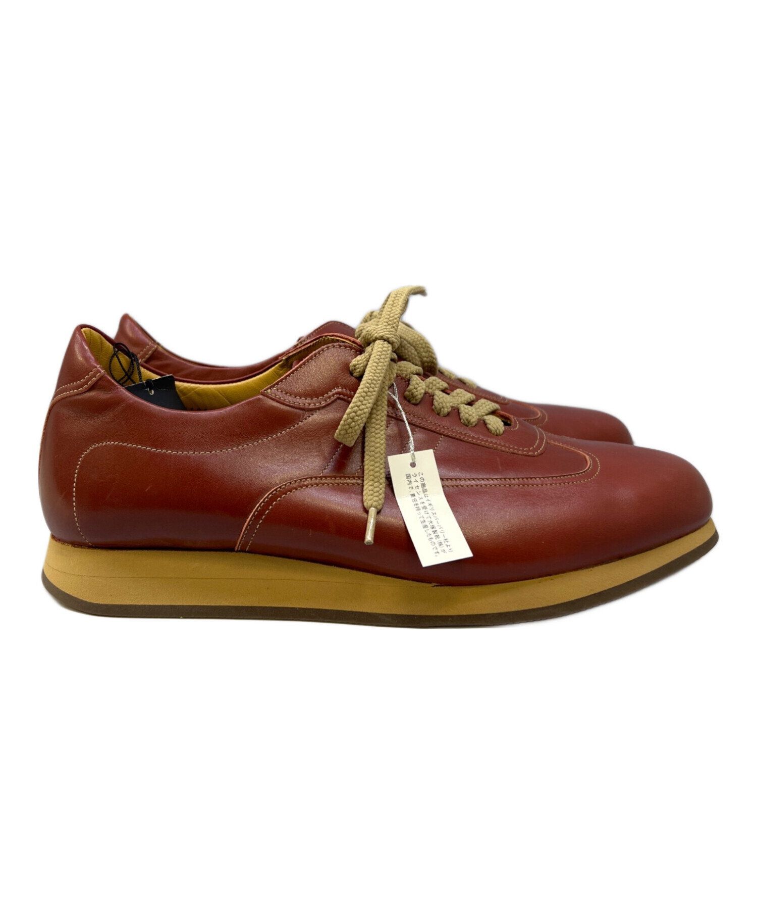 中古・古着通販】BURBERRY (バーバリー) レザーローファー ブラウン