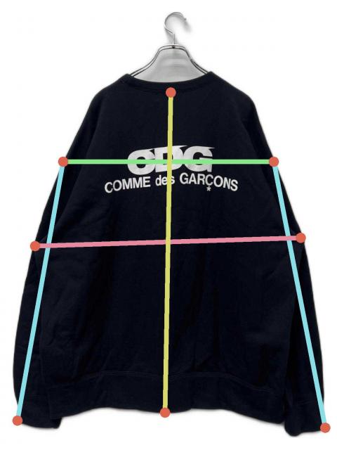 中古・古着通販】CDG (シーディージー) スウェット ブラック サイズ:M