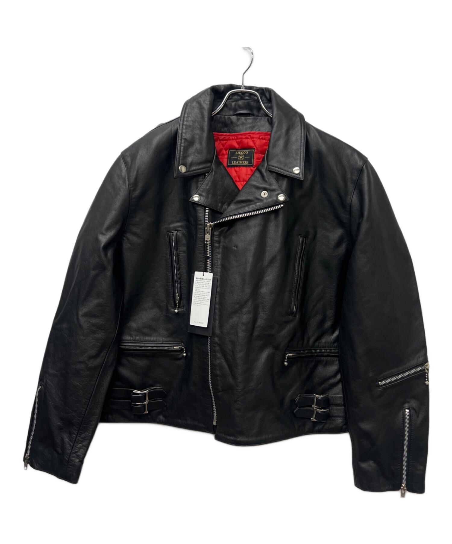 Liugoo Leathers リューグーレザーズ ブルゾン（その他） XL 黒 【古着】【中古】【送料無料】 中古・古着通販】Liugoo Leathers (リューグーレザーズ) レザー