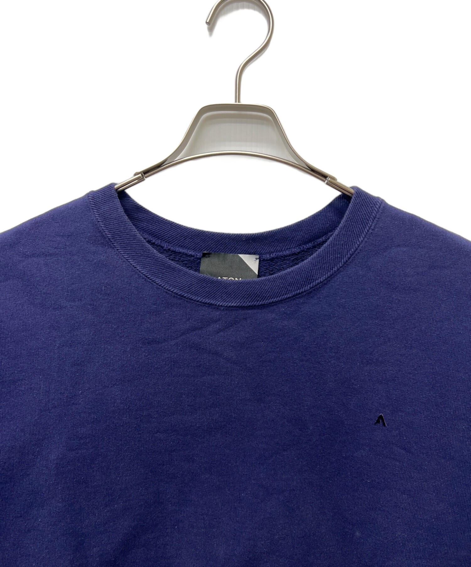 ATON エイトン スウェット XL 青 【古着】【中古】【送料無料】 中古・古着通販】ATON (エイトン) スウェット ネイビー サイズ:4