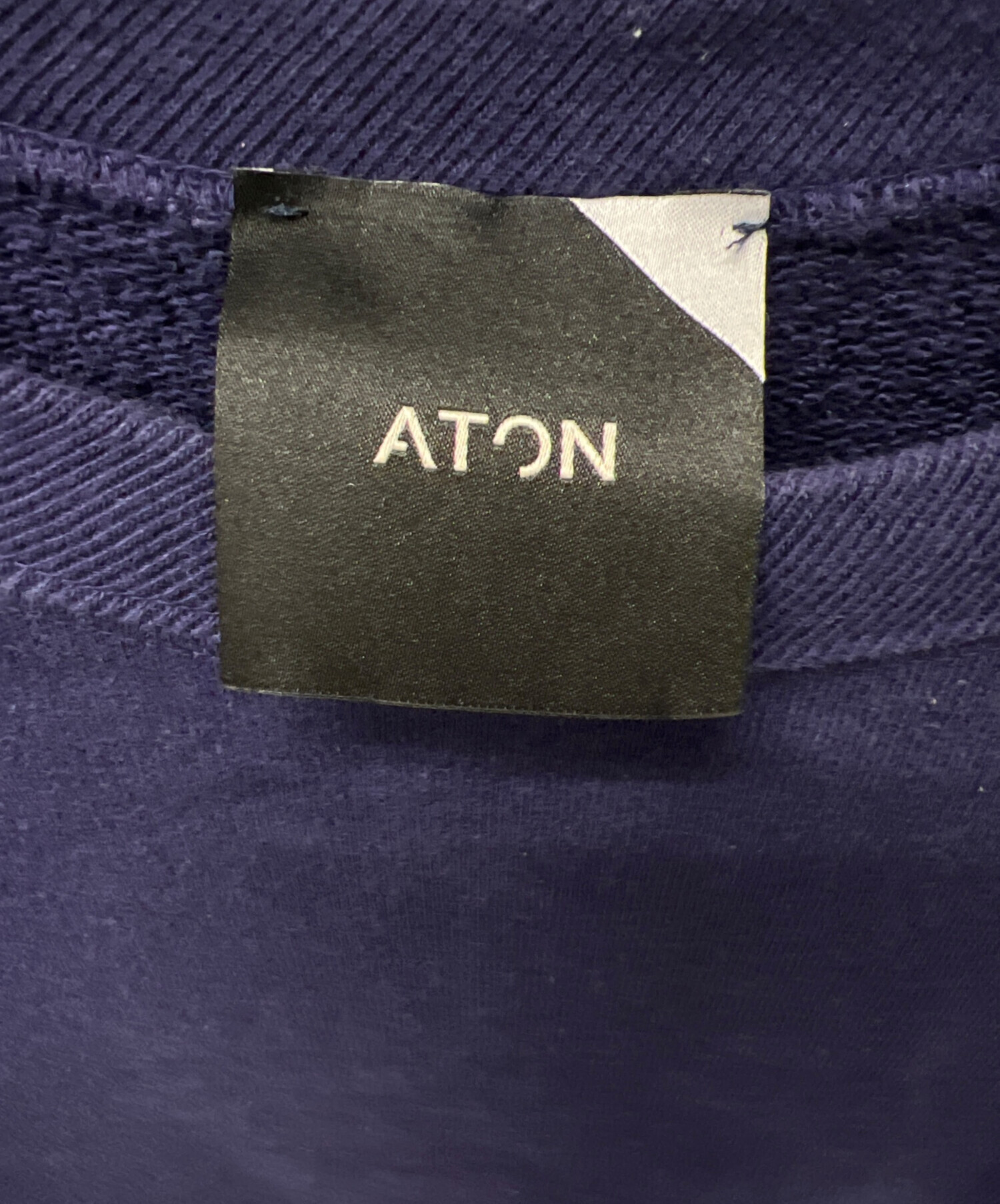 中古・古着通販】ATON (エイトン) スウェット ネイビー サイズ:4