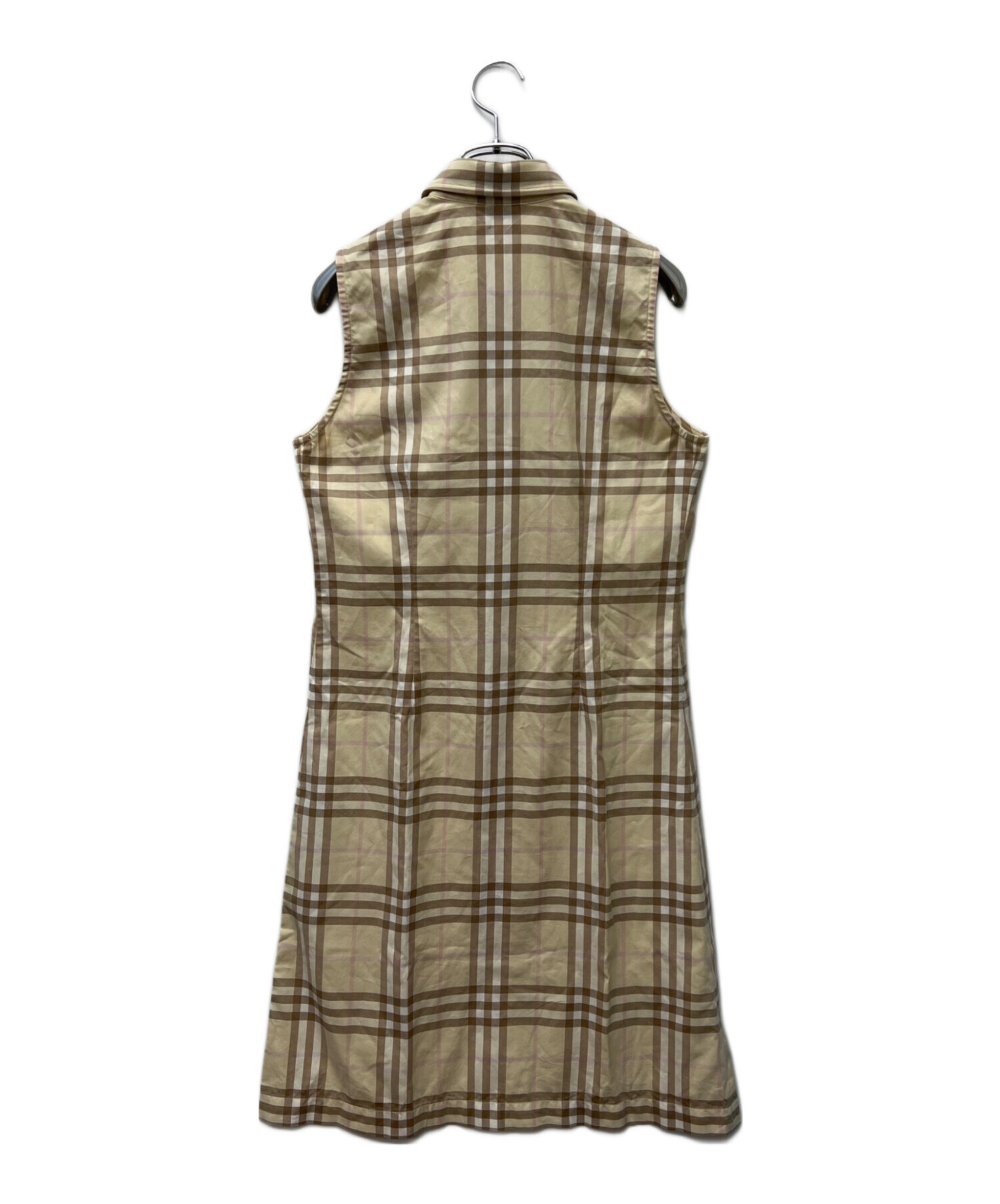 中古・古着通販】BURBERRY (バーバリー) ノースリーブシャツワンピース