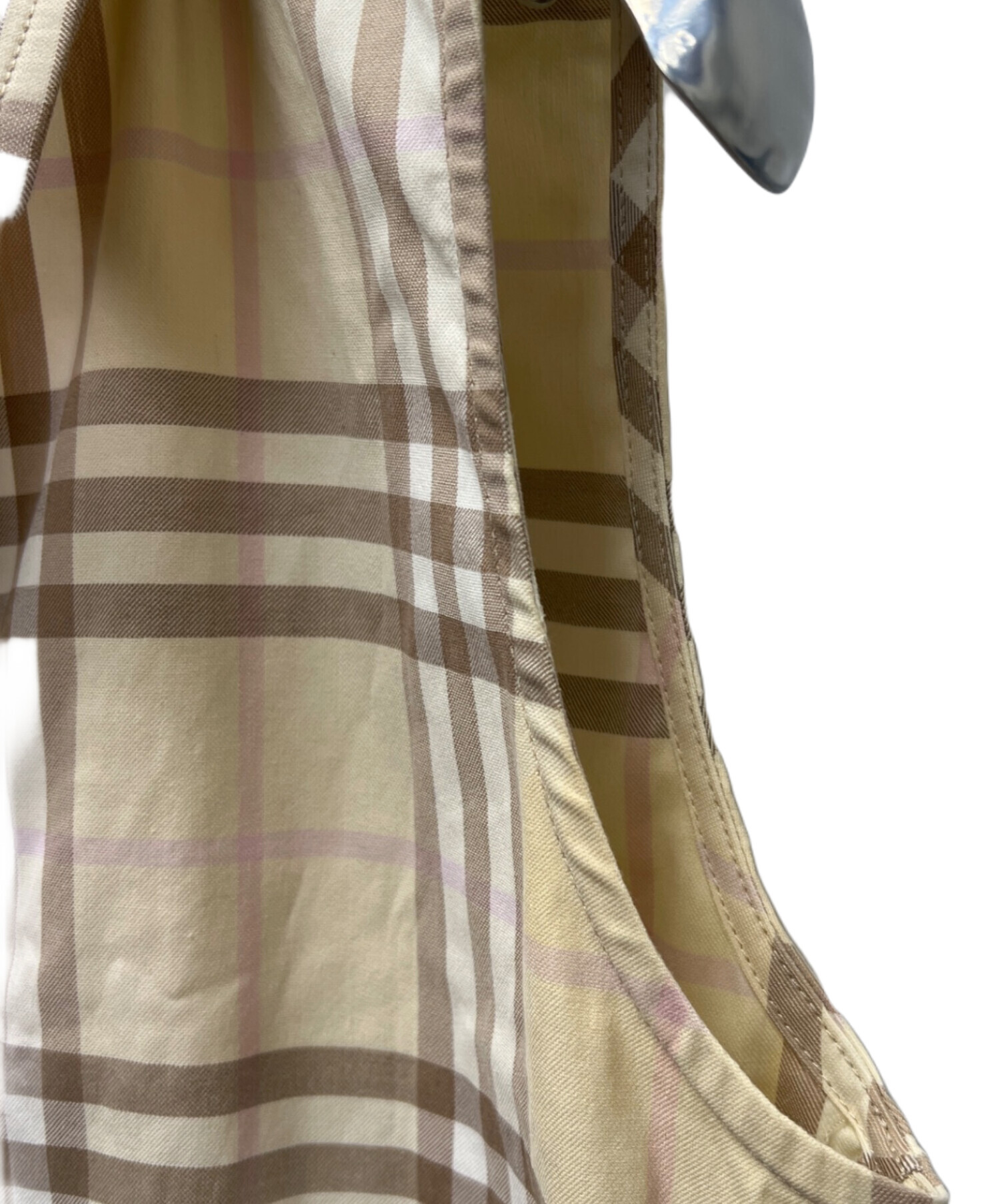 中古・古着通販】BURBERRY (バーバリー) ノースリーブシャツワンピース