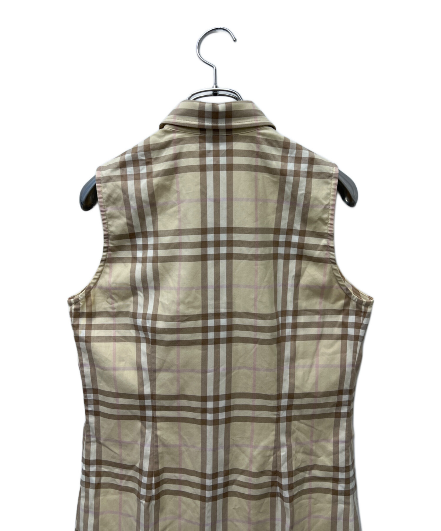 中古・古着通販】BURBERRY (バーバリー) ノースリーブシャツワンピース