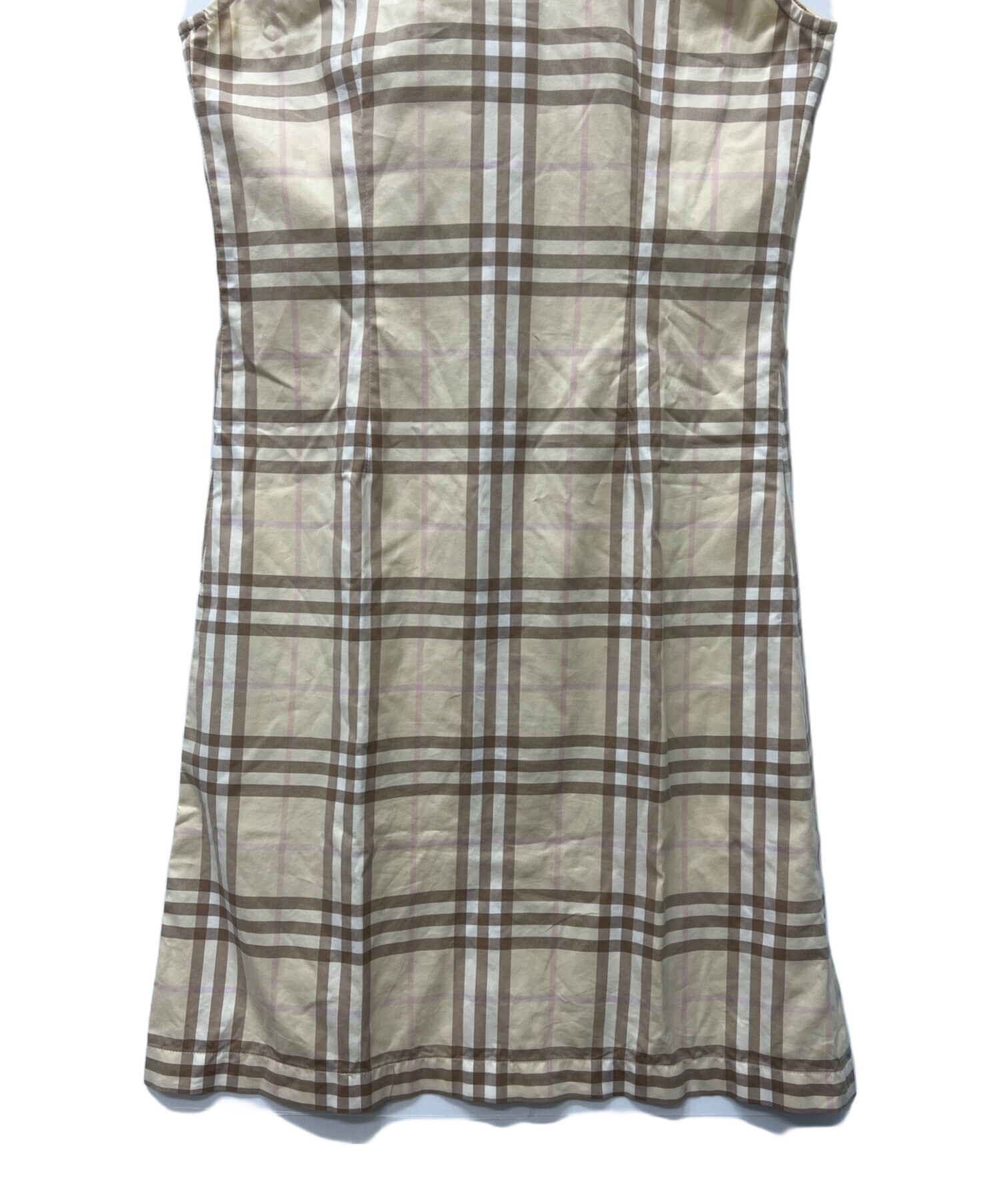 中古・古着通販】BURBERRY (バーバリー) ノースリーブシャツワンピース