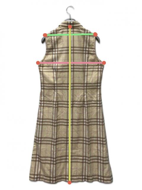 中古・古着通販】BURBERRY (バーバリー) ノースリーブシャツワンピース