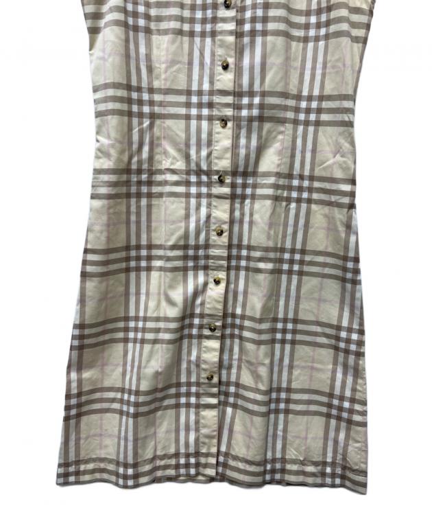 中古・古着通販】BURBERRY (バーバリー) ノースリーブシャツワンピース