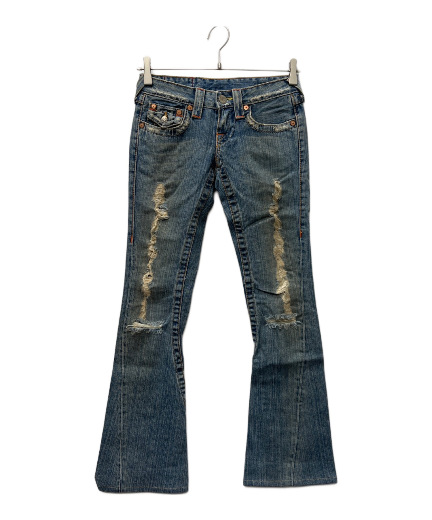 中古・古着通販】TRUE RELIGION (トゥルー レリジョン) ダメージフレア