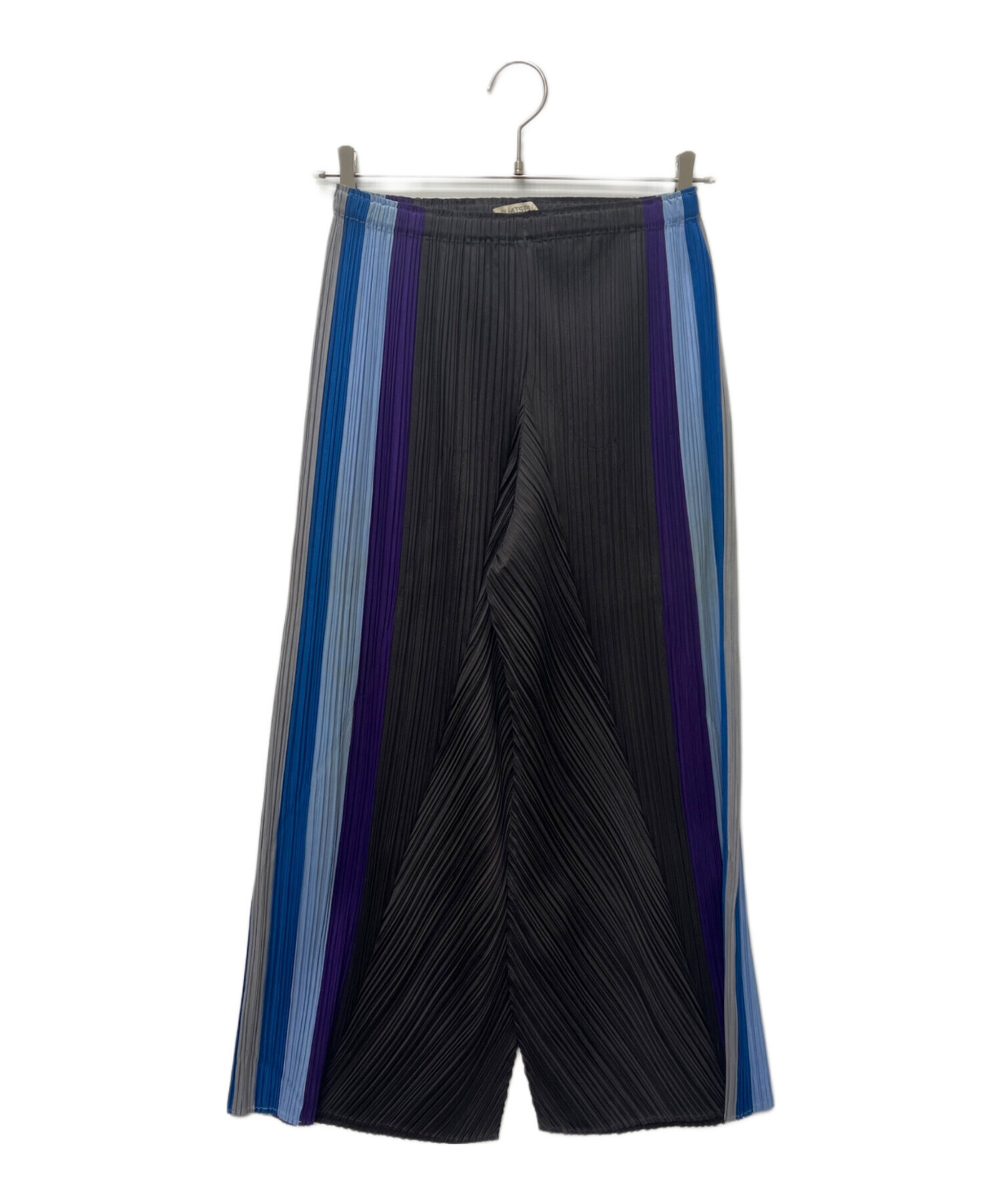 週末価格PLEATS PLEASEストライププリーツパンツ 中古・古着通販】PLEATS PLEASE (プリーツプリーズ) プリーツパンツ