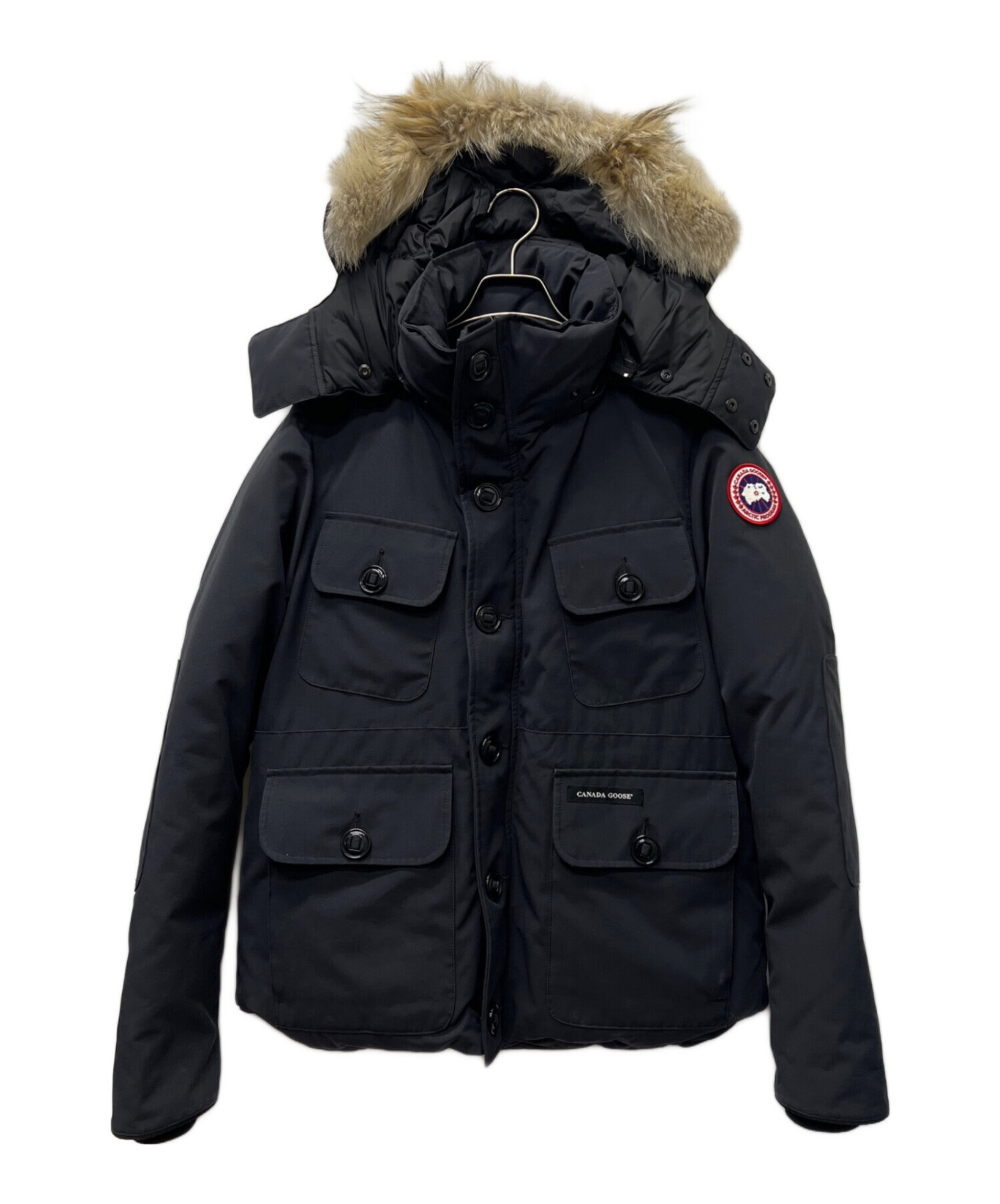 ほぼ未使用✨　カナダグース　ラッセルパーカー　ダウンジャケット　ブラック　黒　L 中古・古着通販】CANADA GOOSE (カナダグース) RUSSELL PARKA ブラック