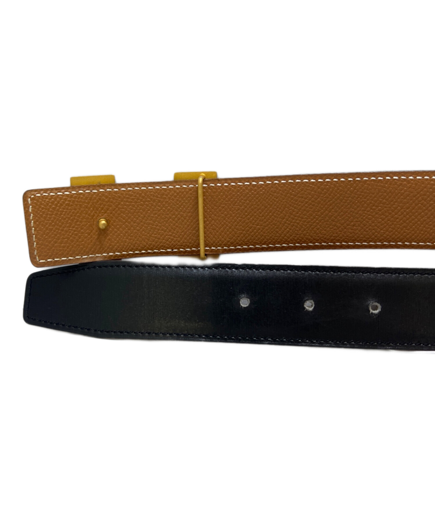 中古・古着通販】HERMES (エルメス) Hバックルベルト ブラウン
