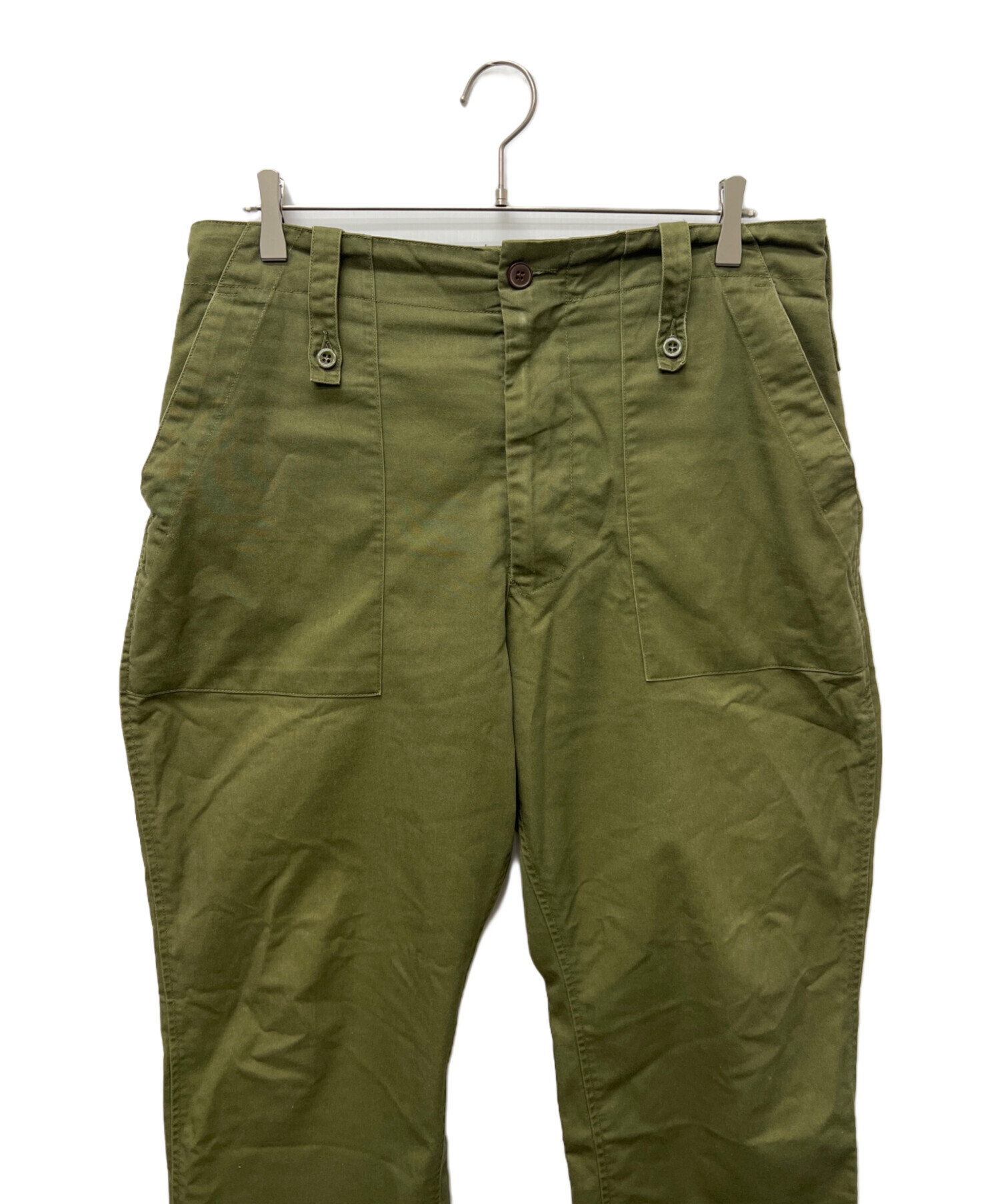 中古・古着通販】TROUSERS (トラウザーズ) ミリタリーパンツ オリーブ