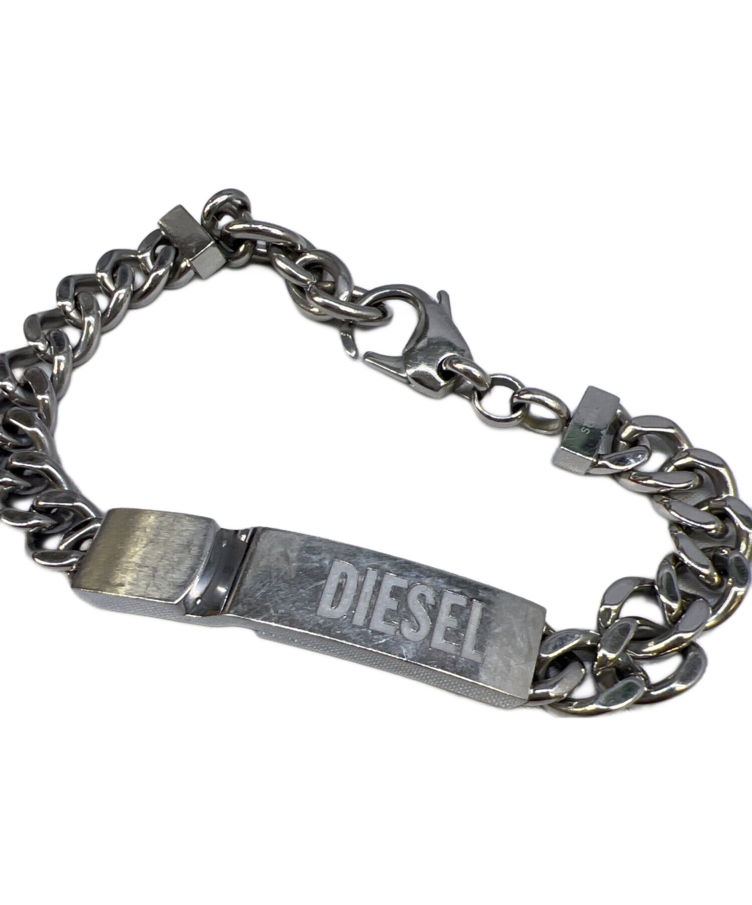 DIESEL シルバー ブレスレット 中古・古着通販】DIESEL (ディーゼル) シルバーブレスレット シルバー