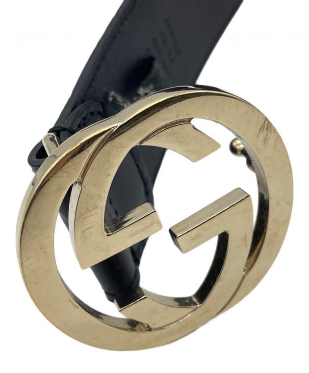 中古・古着通販】GUCCI (グッチ) レザーベルト ブラック｜ブランド