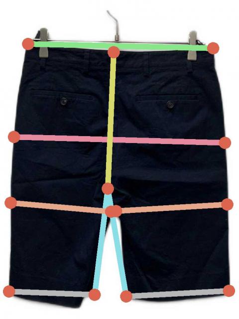 中古・古着通販】PRADA (プラダ) ハーフパンツ ネイビー サイズ:40