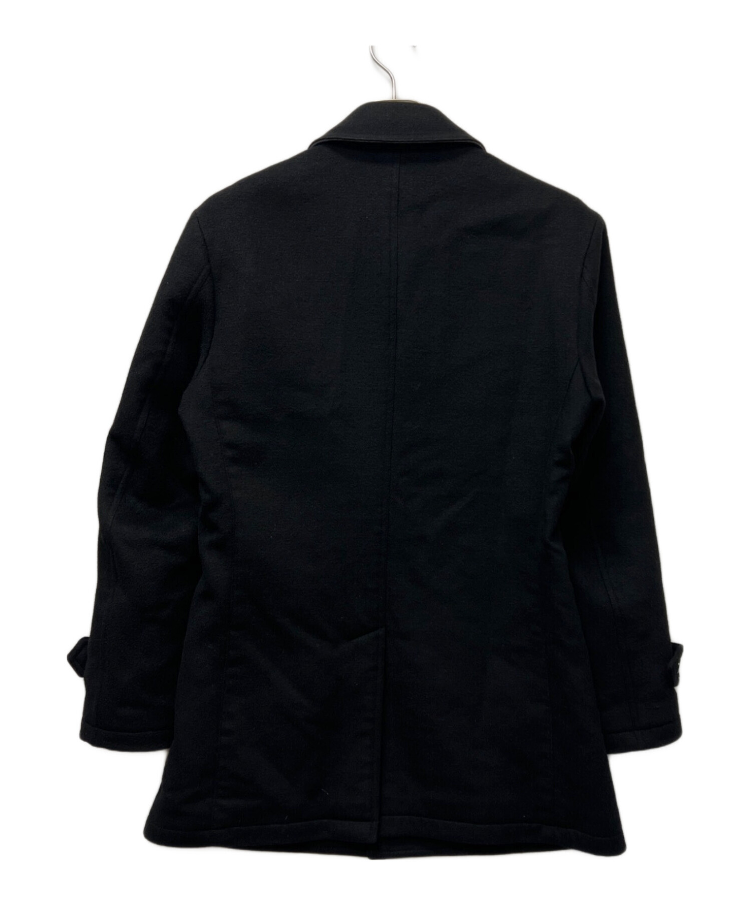 Burberry ブラックウールコート 中古・古着通販】BURBERRY BLACK LABEL (バーバリーブラックレーベル