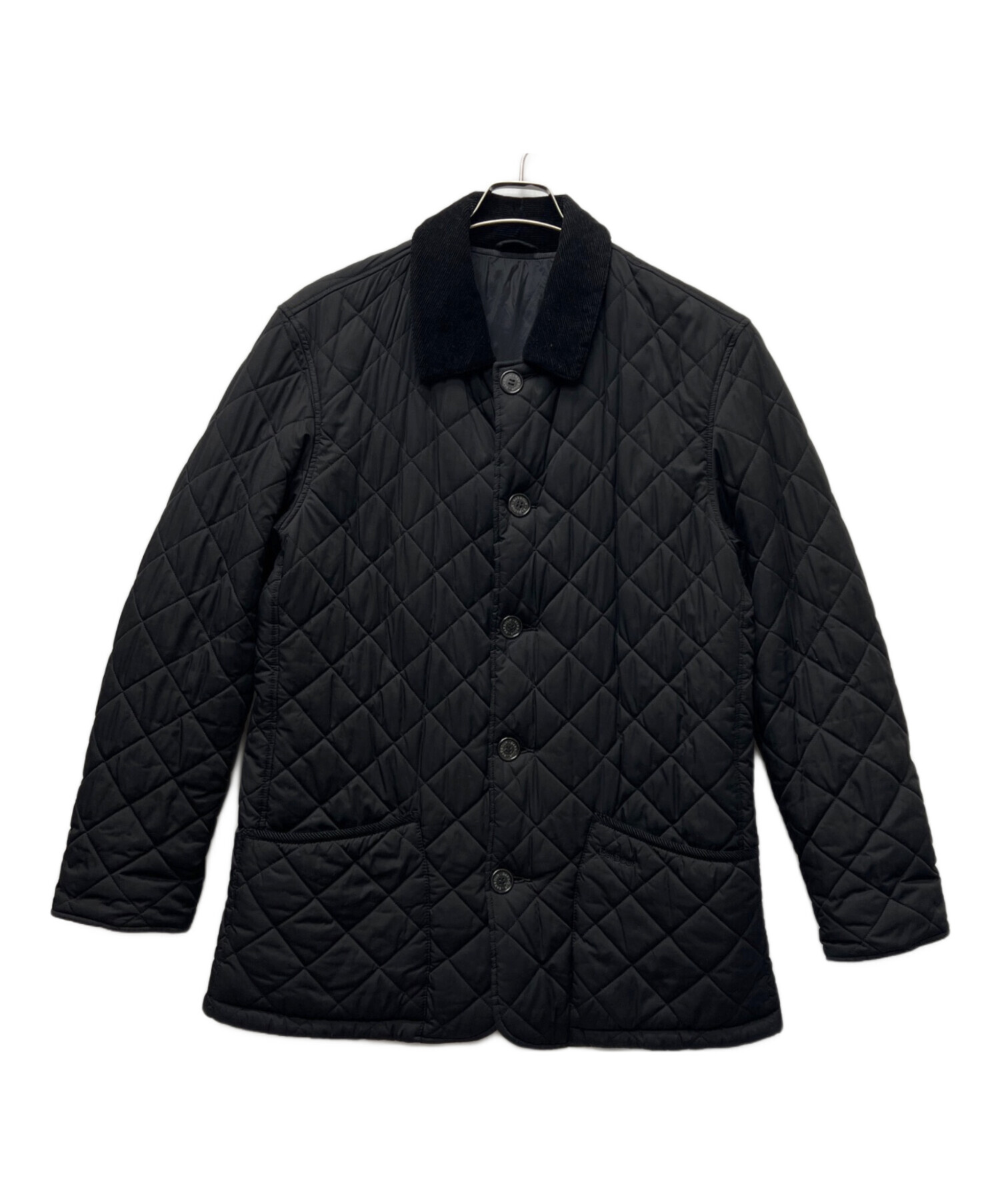 【中古】BSRABBIT オリジナル キルティング ジャケット L ブラック 中古・古着通販】Barbour (バブアー) キルティングジャケット ブラック