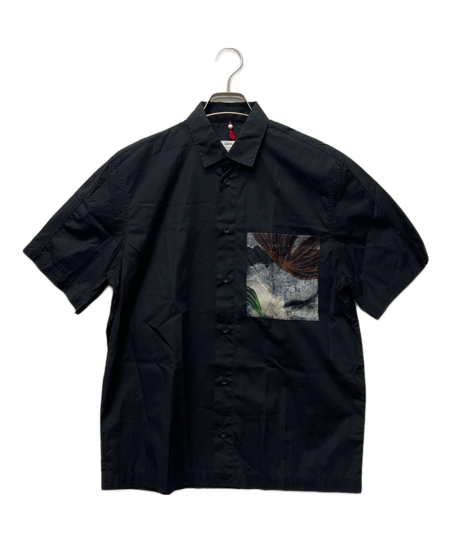 OAMC ブラック ジッパー付き 半袖シャツ 中古・古着通販】OAMC (オーエーエムシー) 半袖シャツ ブラック サイズ