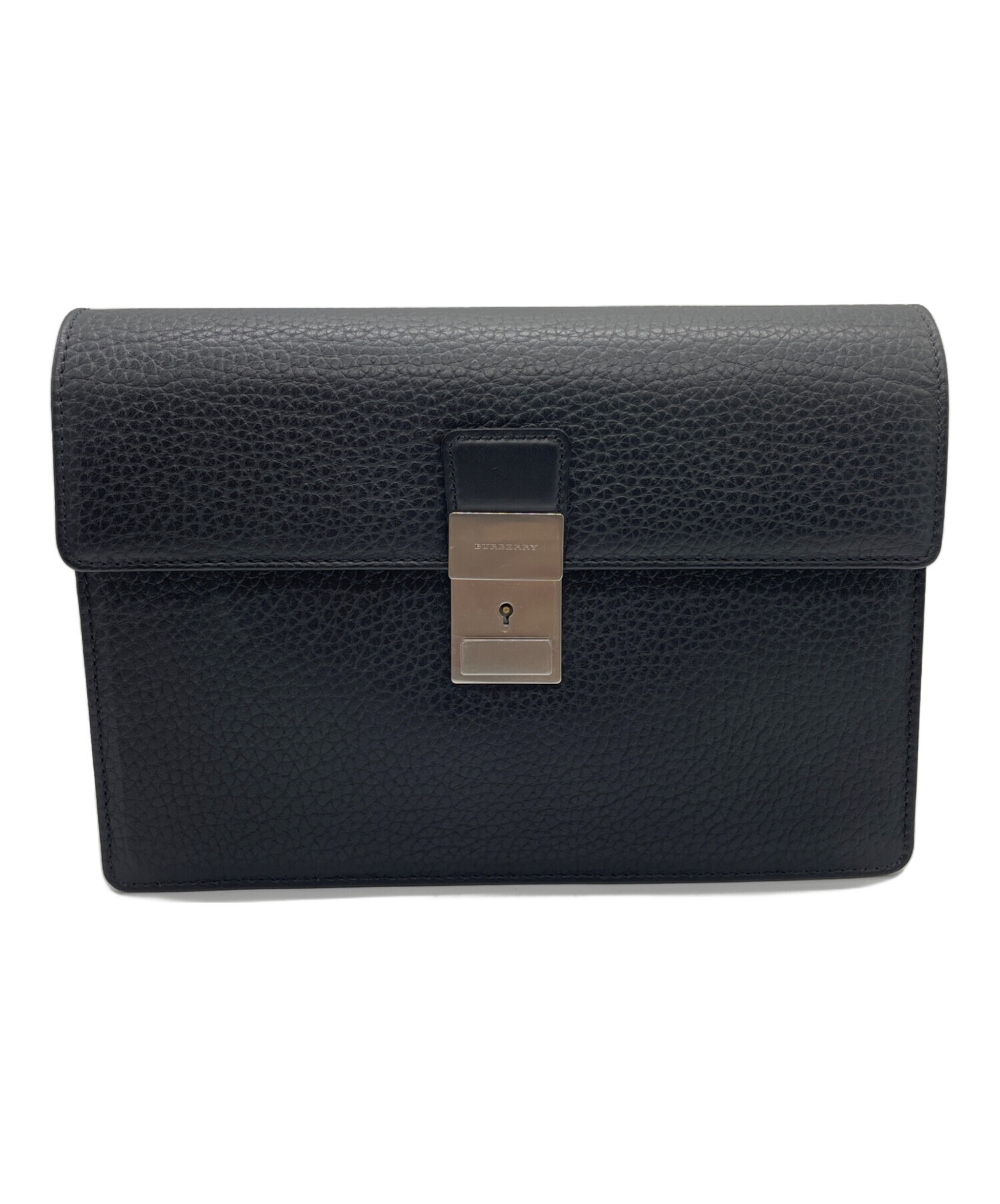 中古・古着通販】BURBERRY (バーバリー) クラッチバッグ ブラック
