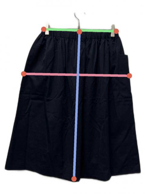 2025FW コムデギャルソンガール　ポリエステル　スカート　ネイビー　XS 中古・古着通販】COMME des GARCONS GIRL (コムデギャルソンガール