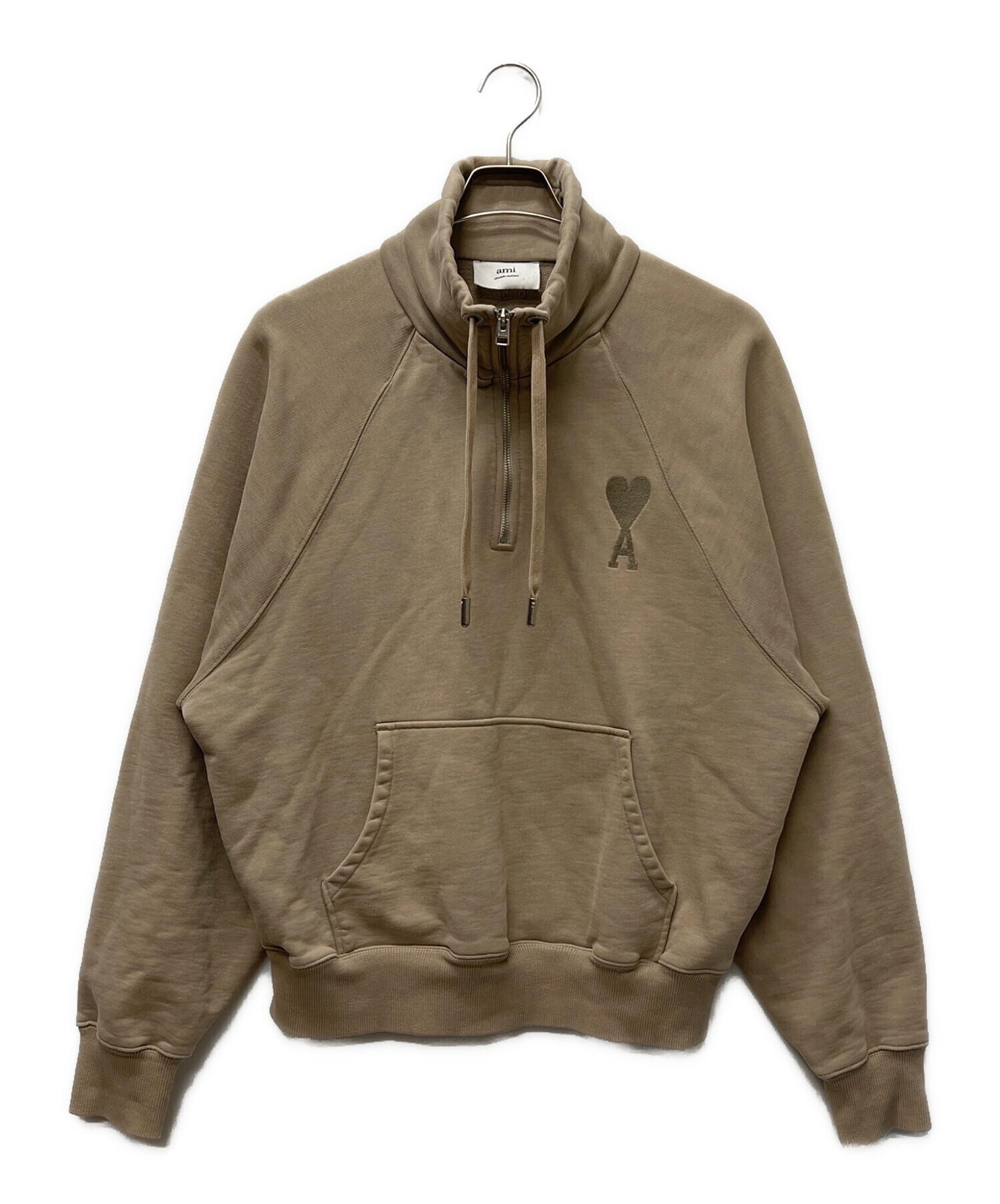中古・古着通販】ami (アミ) ハートロゴハーフジップスウェット