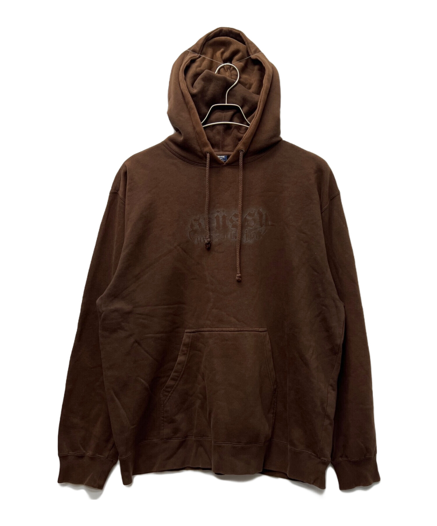 s*y様 90s old stussy vtg アノラック パーカー ブラウン 中古・古着通販】stussy (ステューシー) プルオーバーパーカー