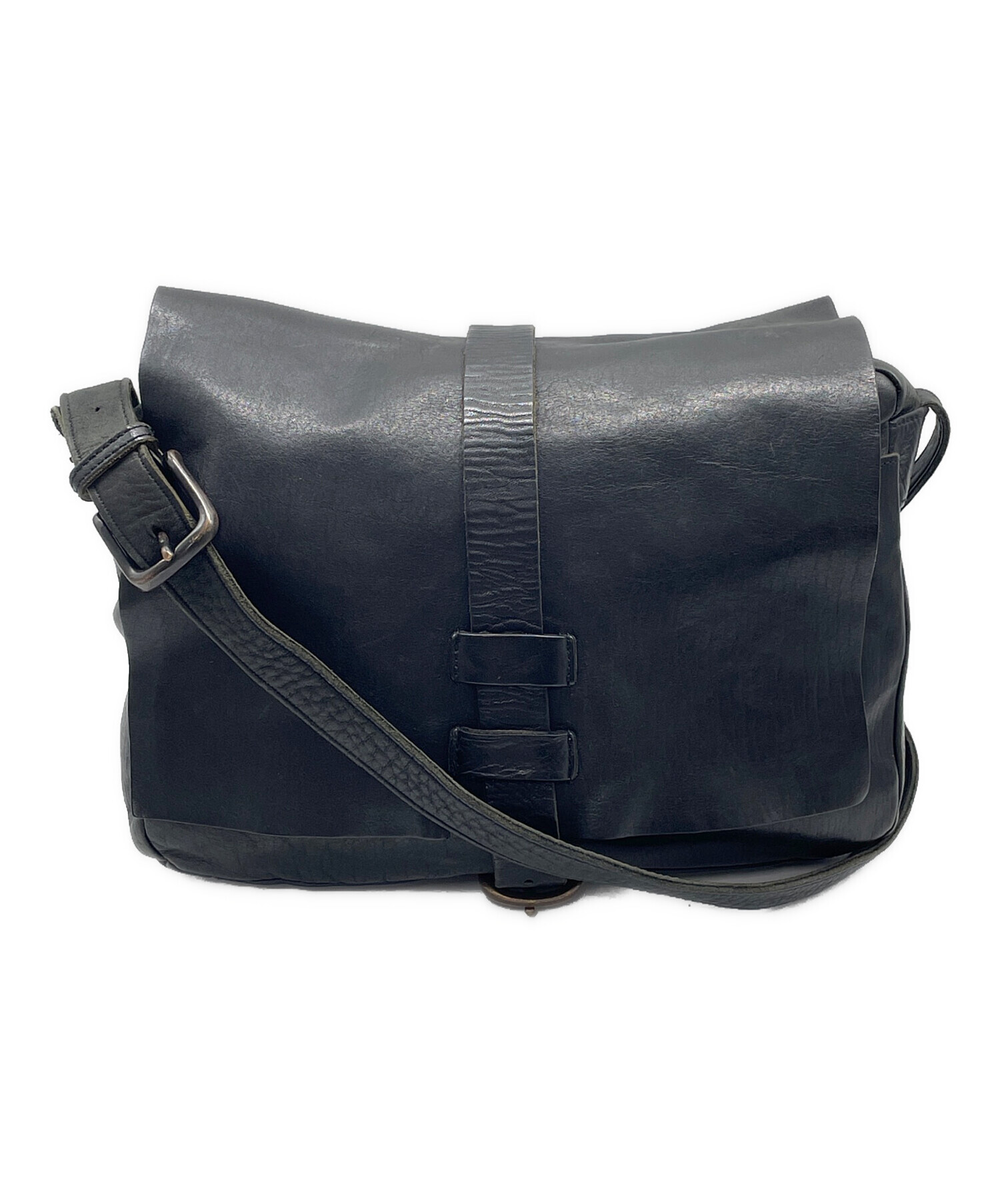 Yohji Yamamoto POUR HOMME 牛革 ショルダーバック 中古・古着通販】Yohji Yamamoto pour homme (ヨウジヤマモト