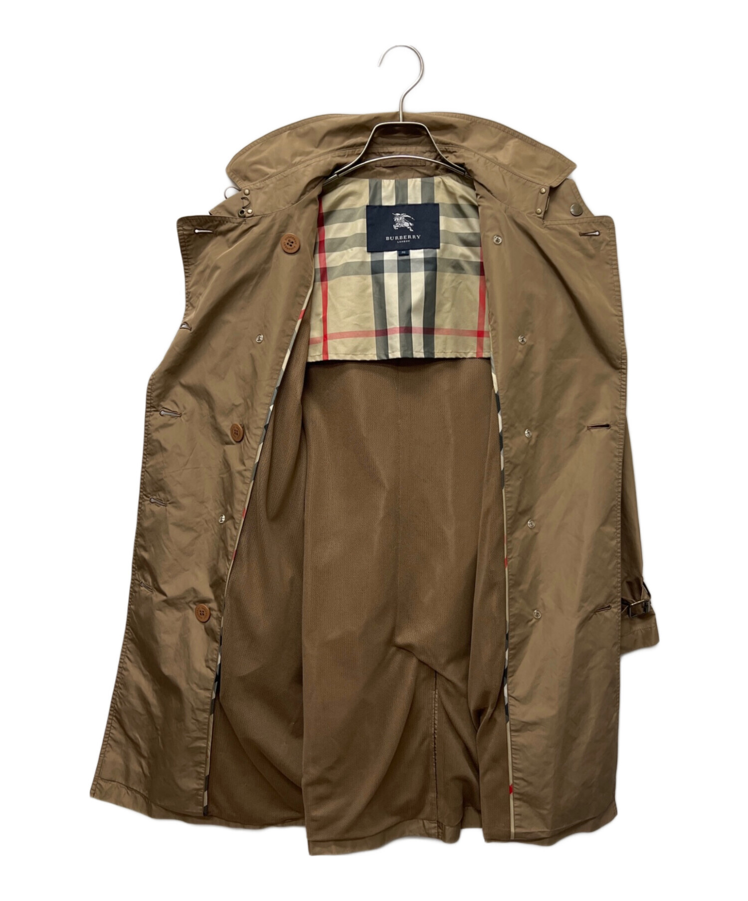 BURBERRY LONDON トレンチコート ナイロン　レディース サイズ38 中古・古着通販】BURBERRY LONDON (バーバリーロンドン) ナイロン