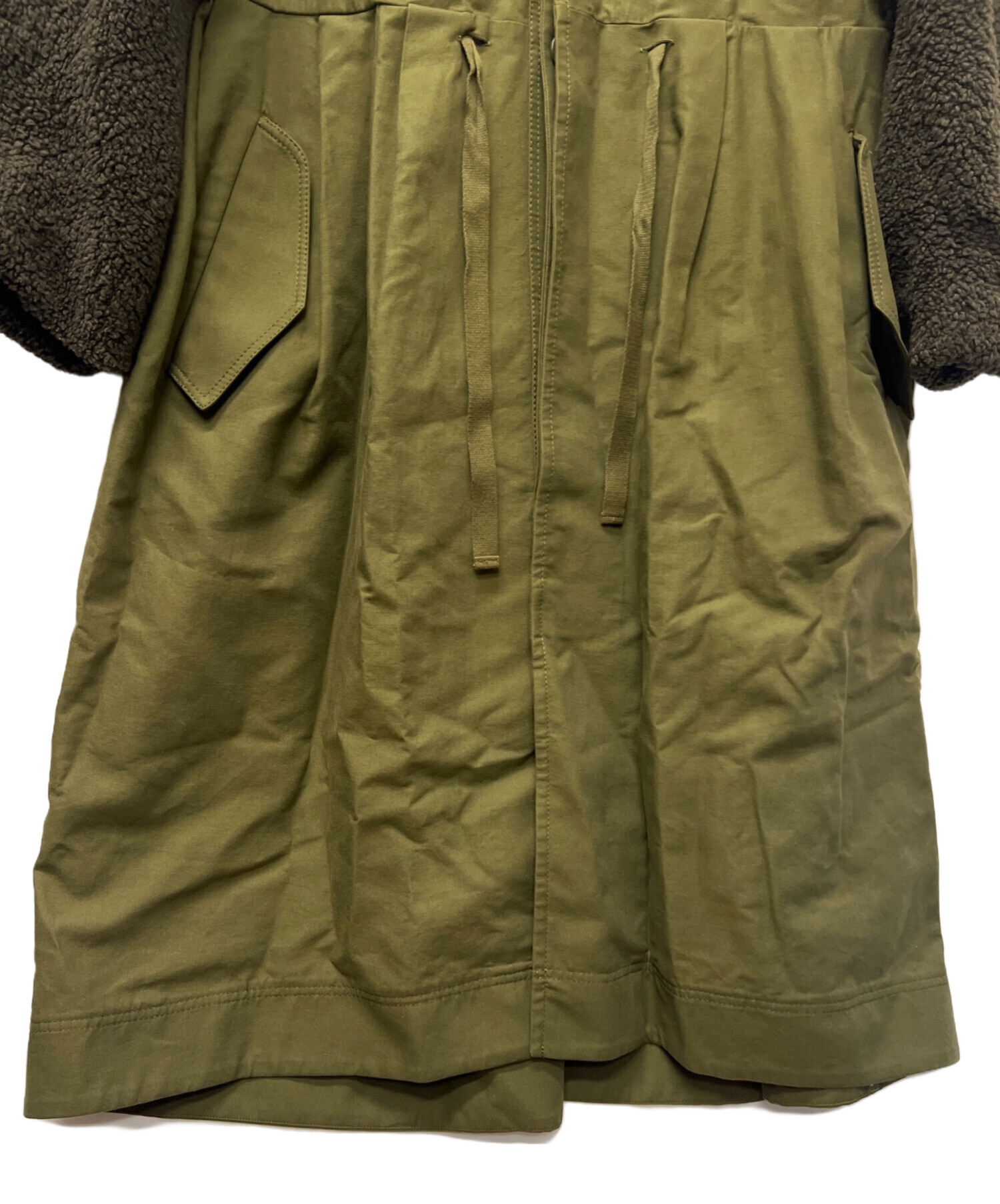 中古・古着通販】CLANE (クラネ) BOA SLEEVE MODS COAT オリーブ