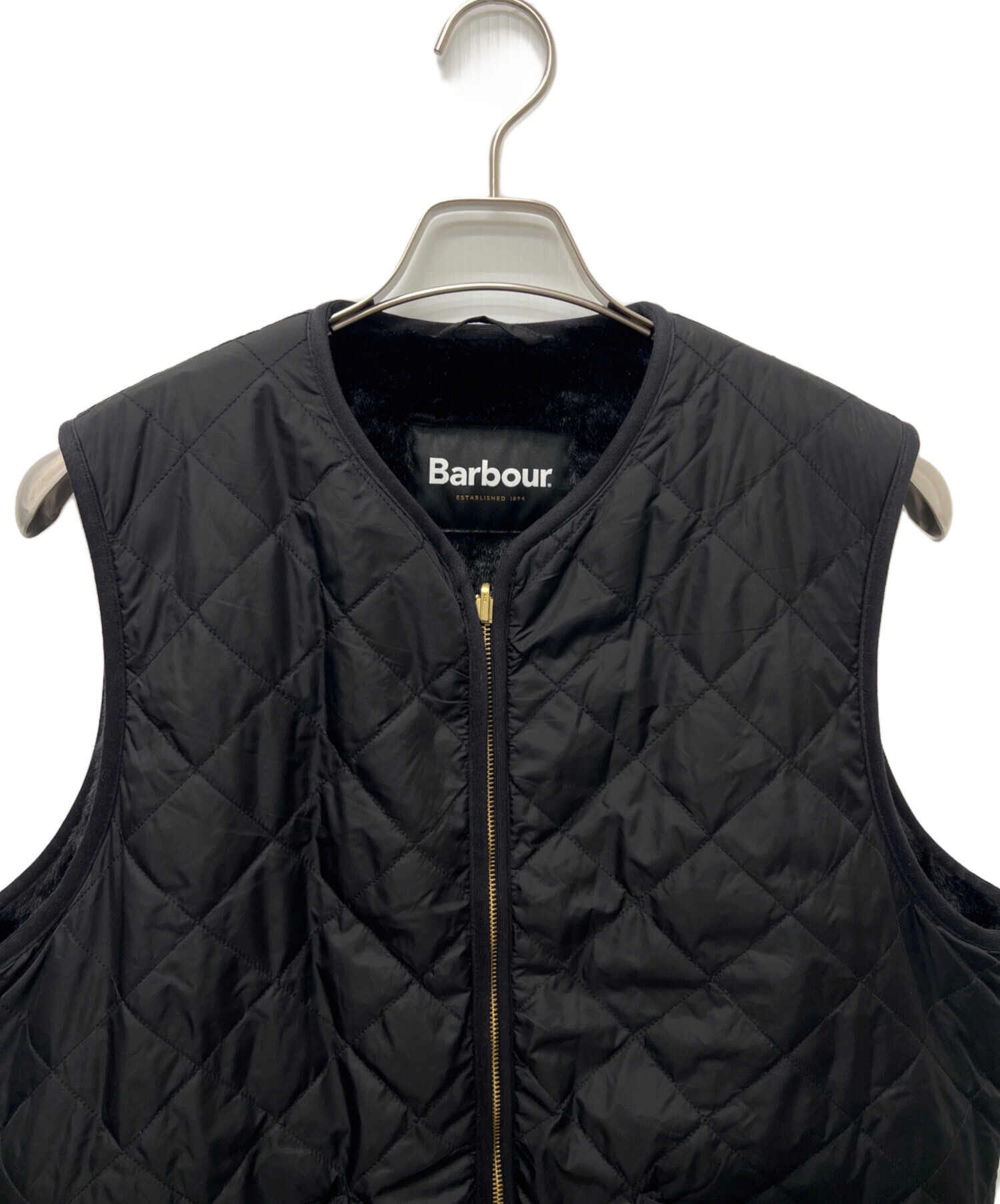 中古・古着通販】Barbour (バブアー) リバーシブルベスト ブラック 中古・古着通販】Barbour (バブアー) リバーシブルベスト ブラック