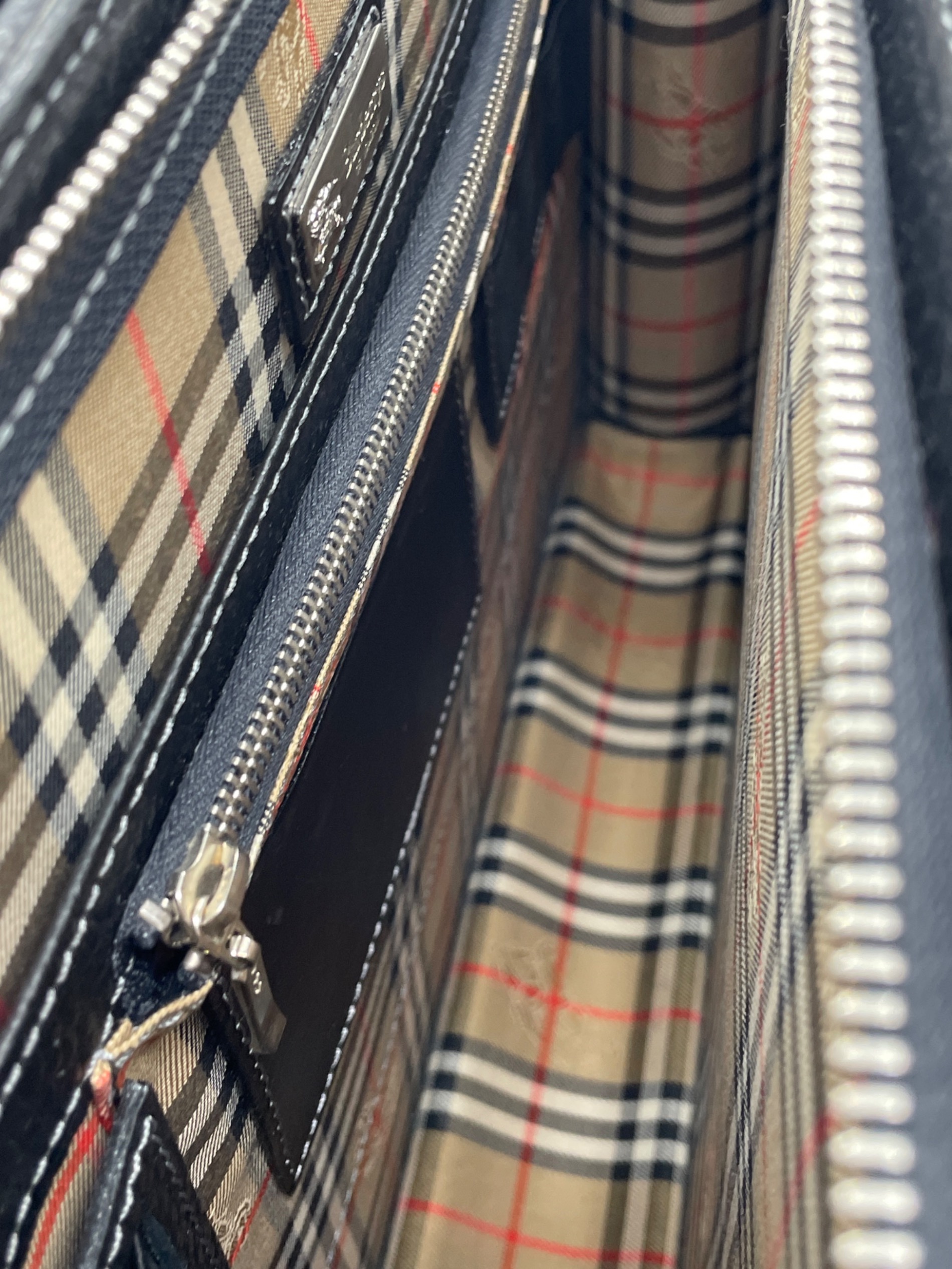 中古・古着通販】BURBERRY (バーバリー) ブリーフケース ブラック