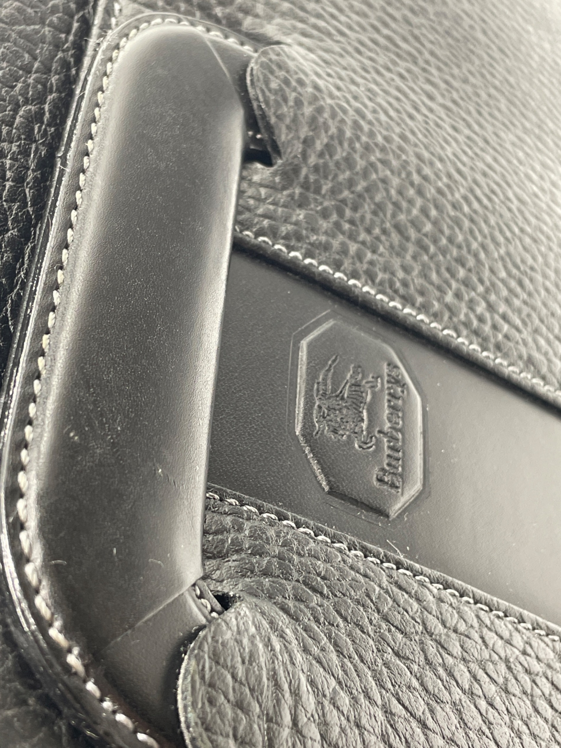 中古・古着通販】BURBERRY (バーバリー) ブリーフケース ブラック