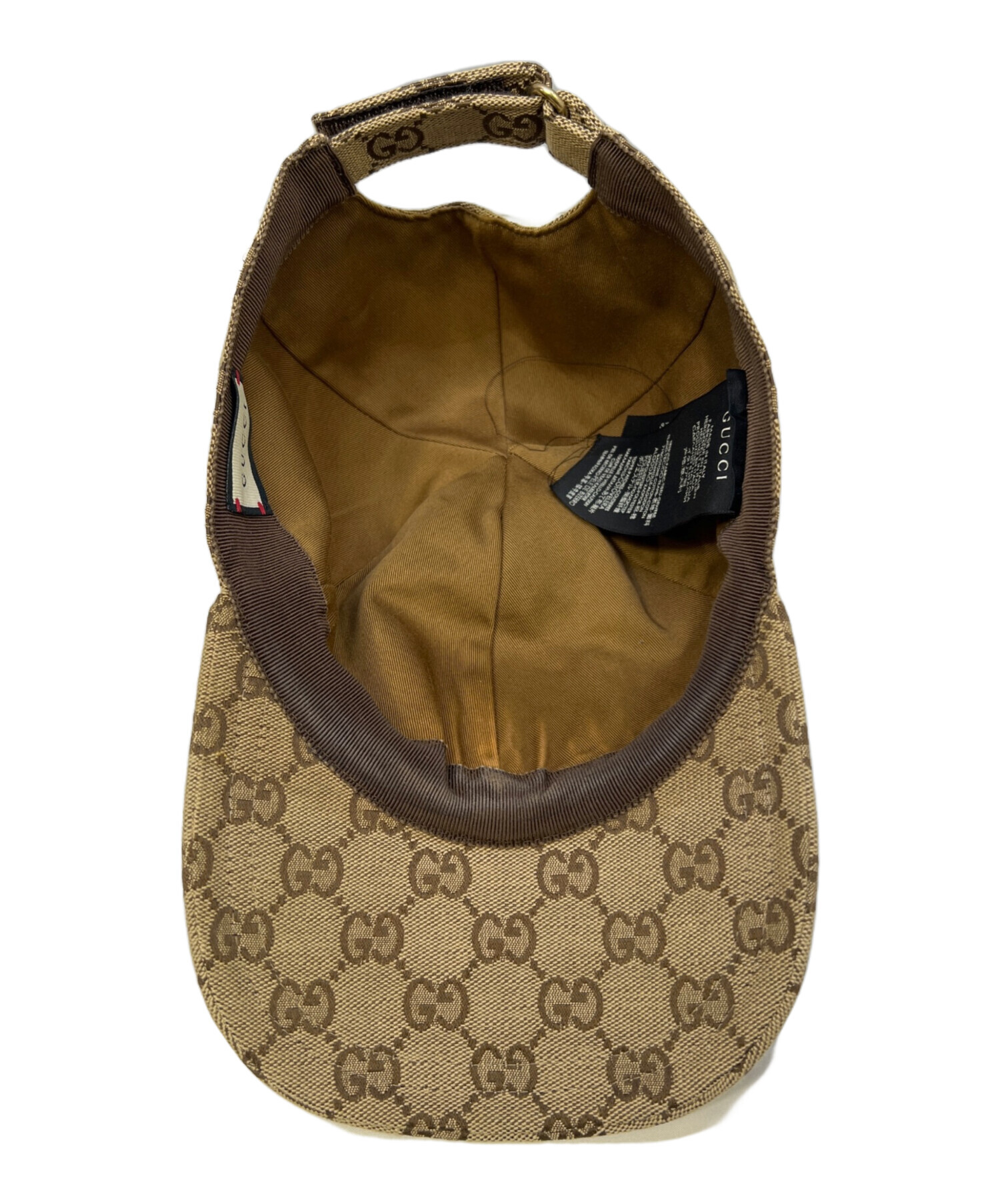 中古・古着通販】GUCCI (グッチ) キャップ ベージュ サイズ