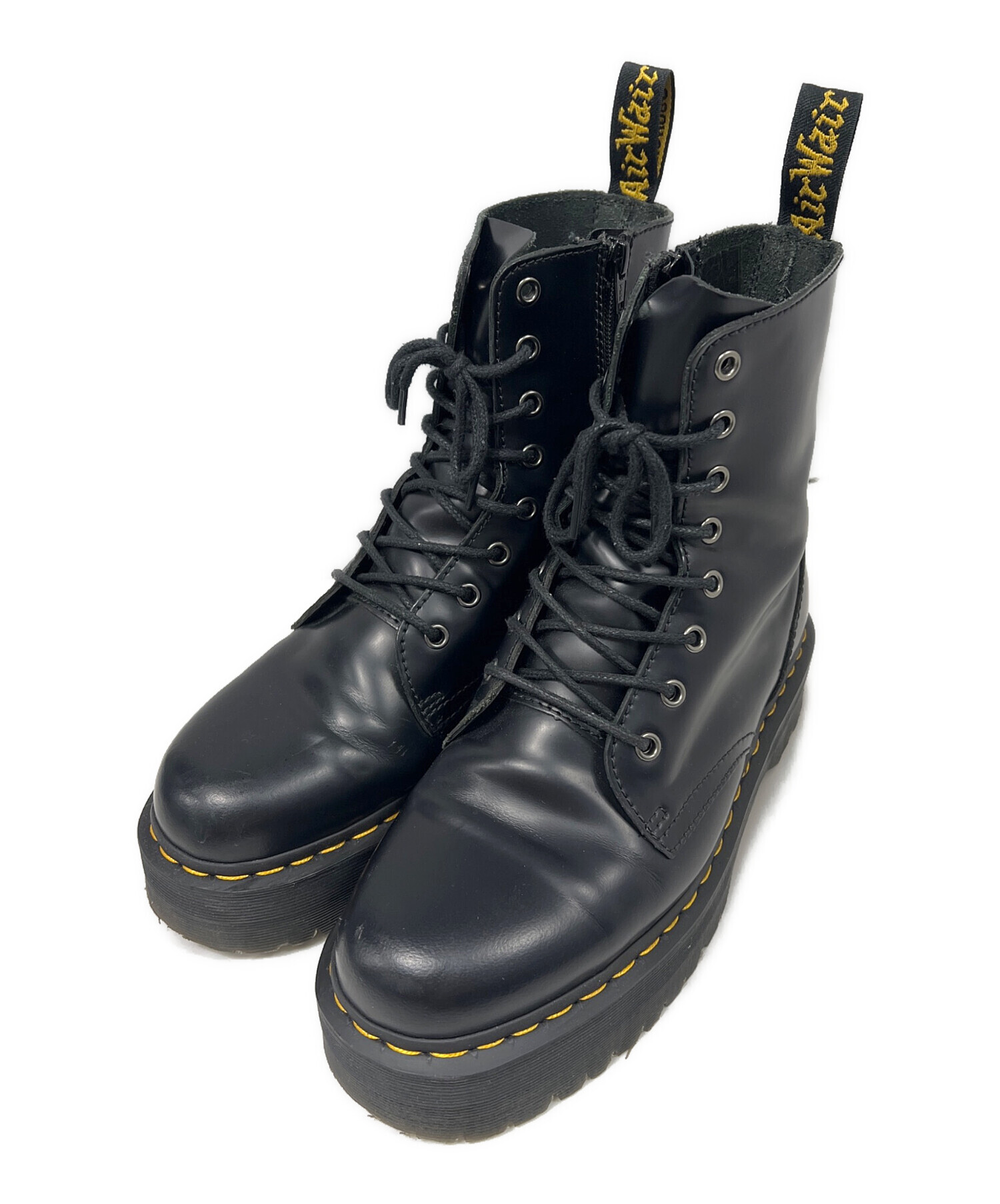 Dr. Martens 8ホール ブーツ サイドジップ ブラック 中古・古着通販】Dr.Martens (ドクターマーチン) サイドジップ8ホール
