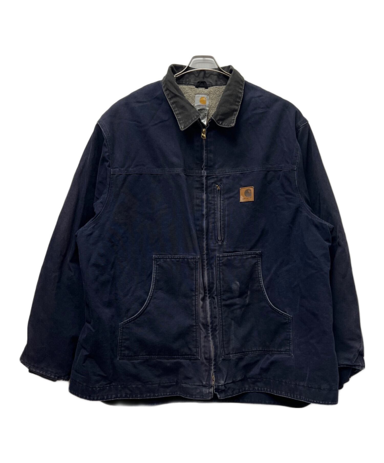 Carhartt ダックジャケット USA製 紺 中古・古着通販】CarHartt (カーハート) ダックジャケット ネイビー