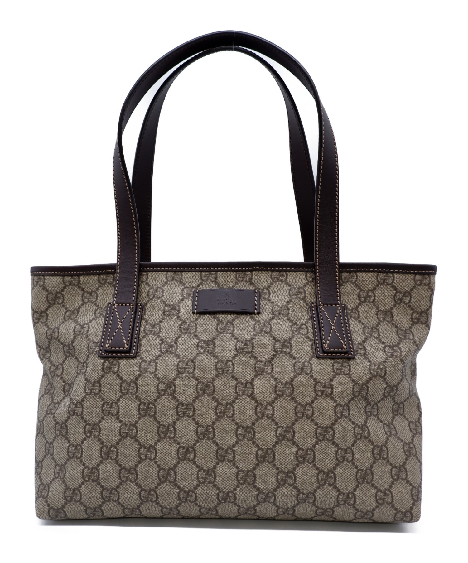 中古・古着通販】GUCCI (グッチ) トートバッグ ブラウン GG 211136 PVC 